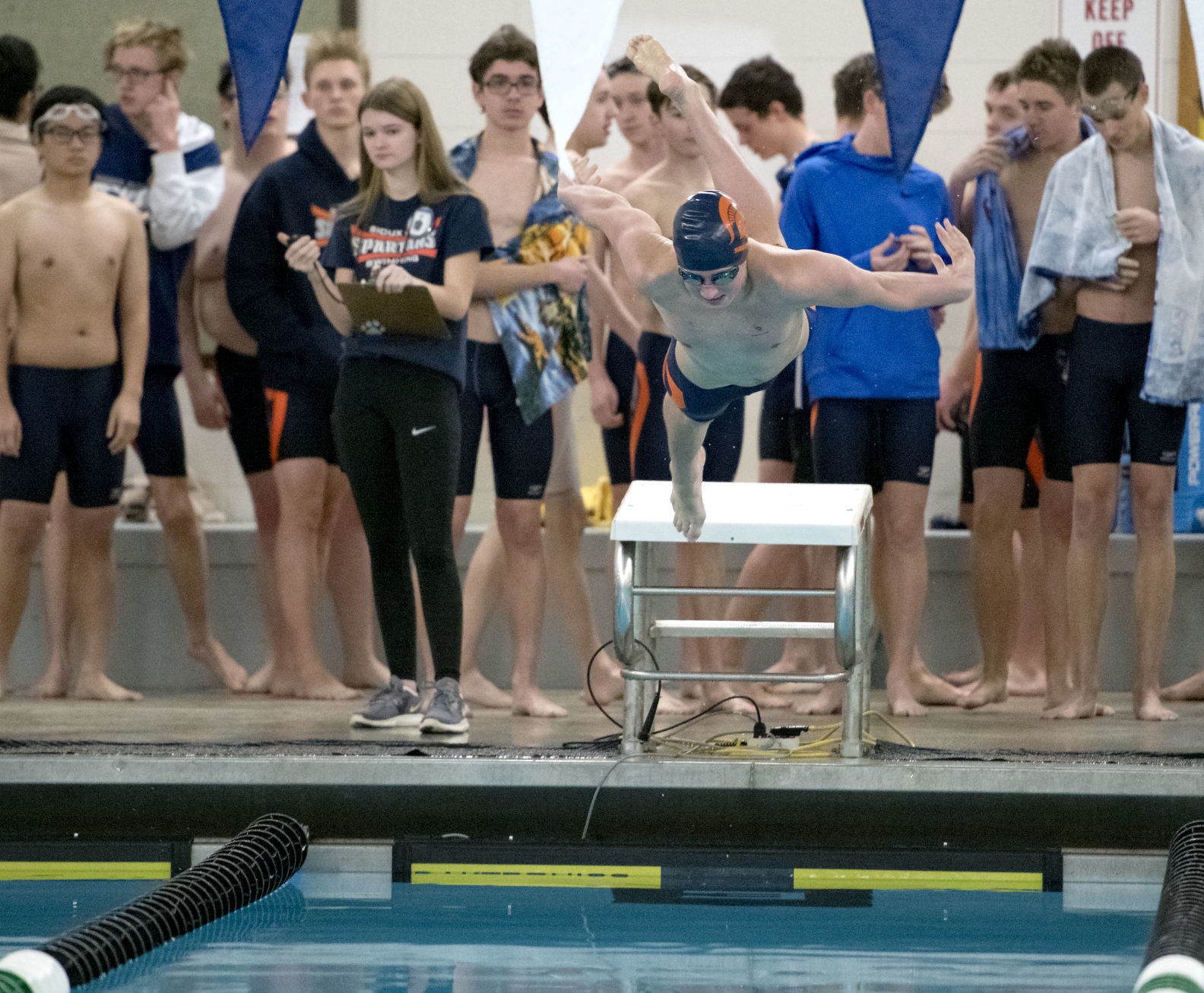 Sioux City defeats Council Bluffs boys swimming